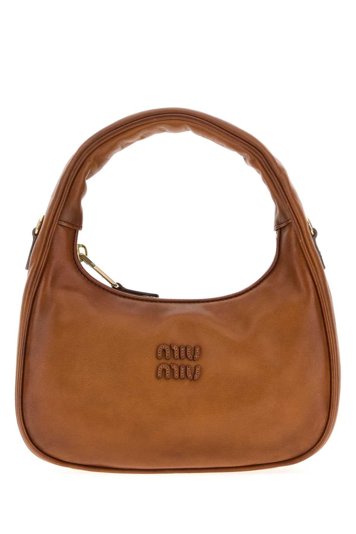 Miu Miu Wander Shoulder Bag — Brown