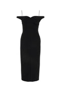 Philosophy Di Lorenzo Serafini Off-Shoulder Midi Dress — Black