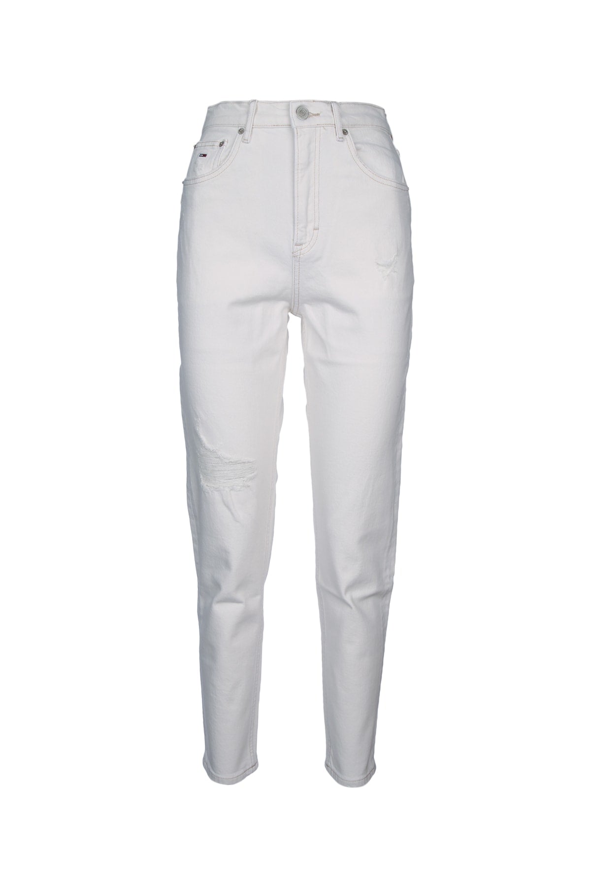 Tommy Hilfiger Jeans High-Rise Regenerative Cotton Jeans — White