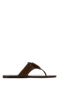 Prada Infradito Sandal — Brown