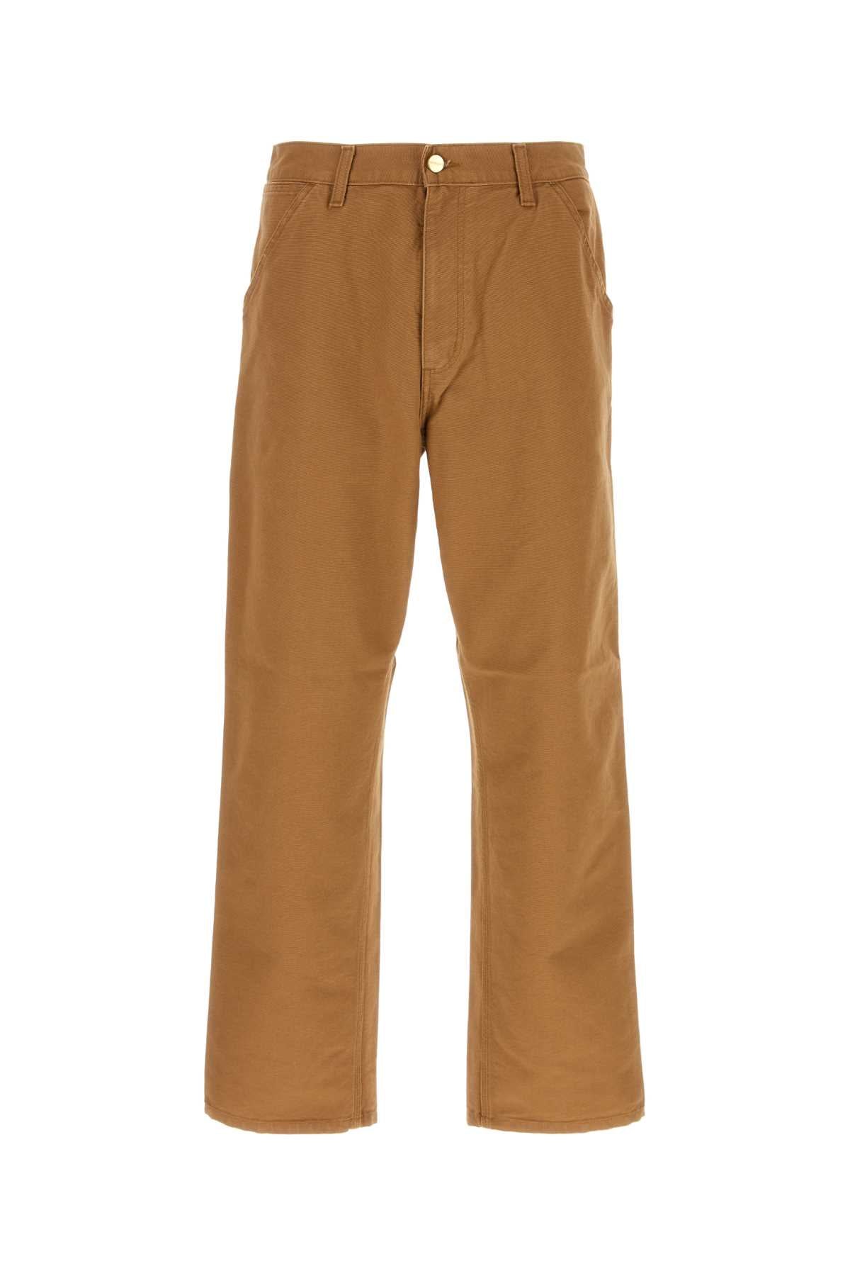 Carhartt Wip Single Knee Pant Trousers — Brown