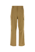Moncler Stretch Cotton Cargo Pants — Beige