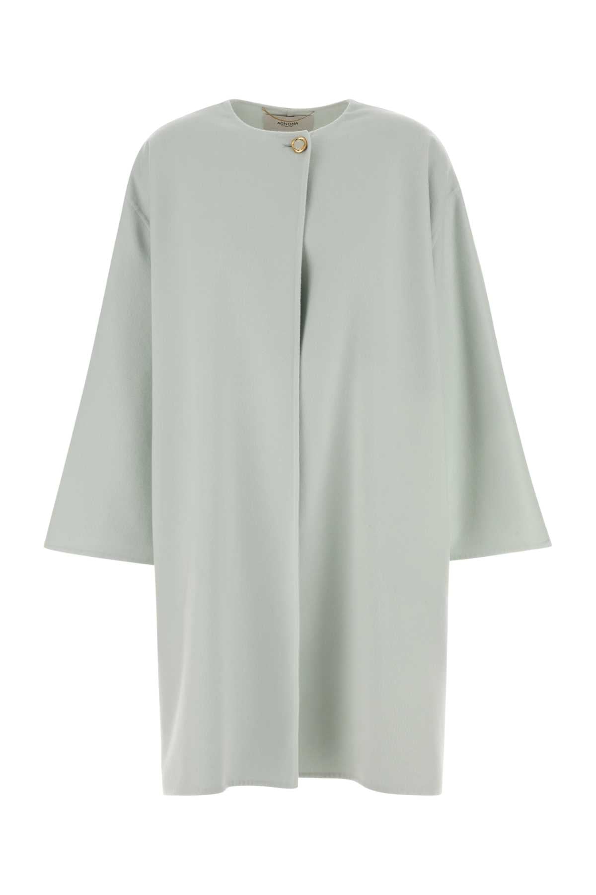Agnona Wool Blend Coat — Green