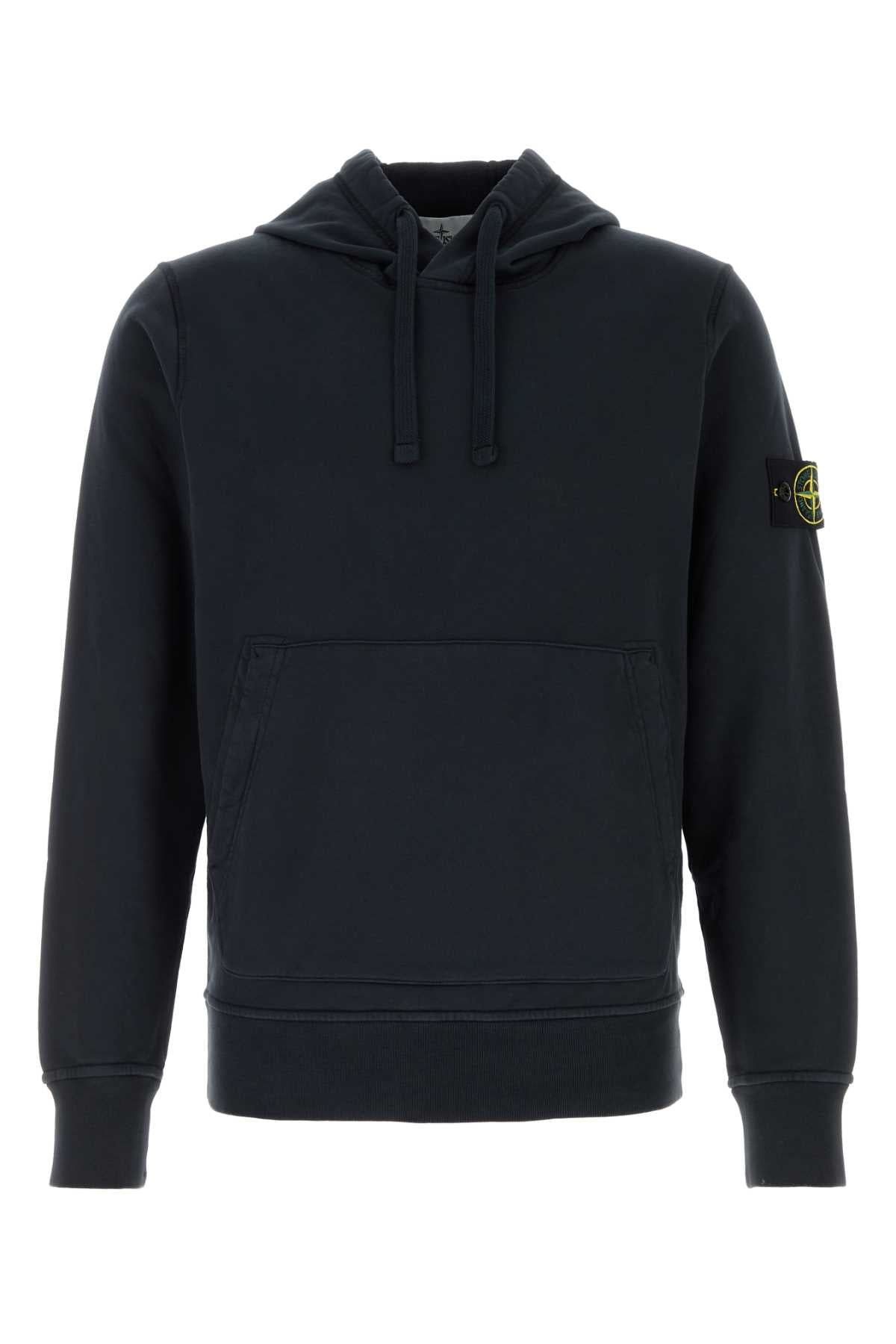 Stone Island Sweater Hoodie — Navy