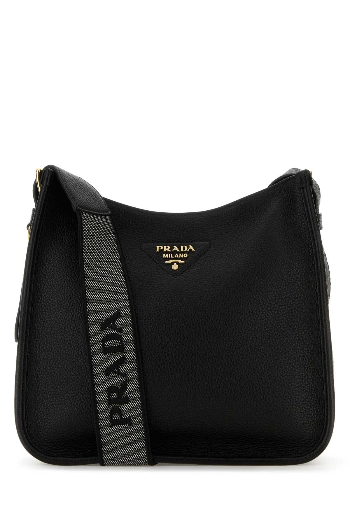 Prada Leather Shoulder Bag — Black