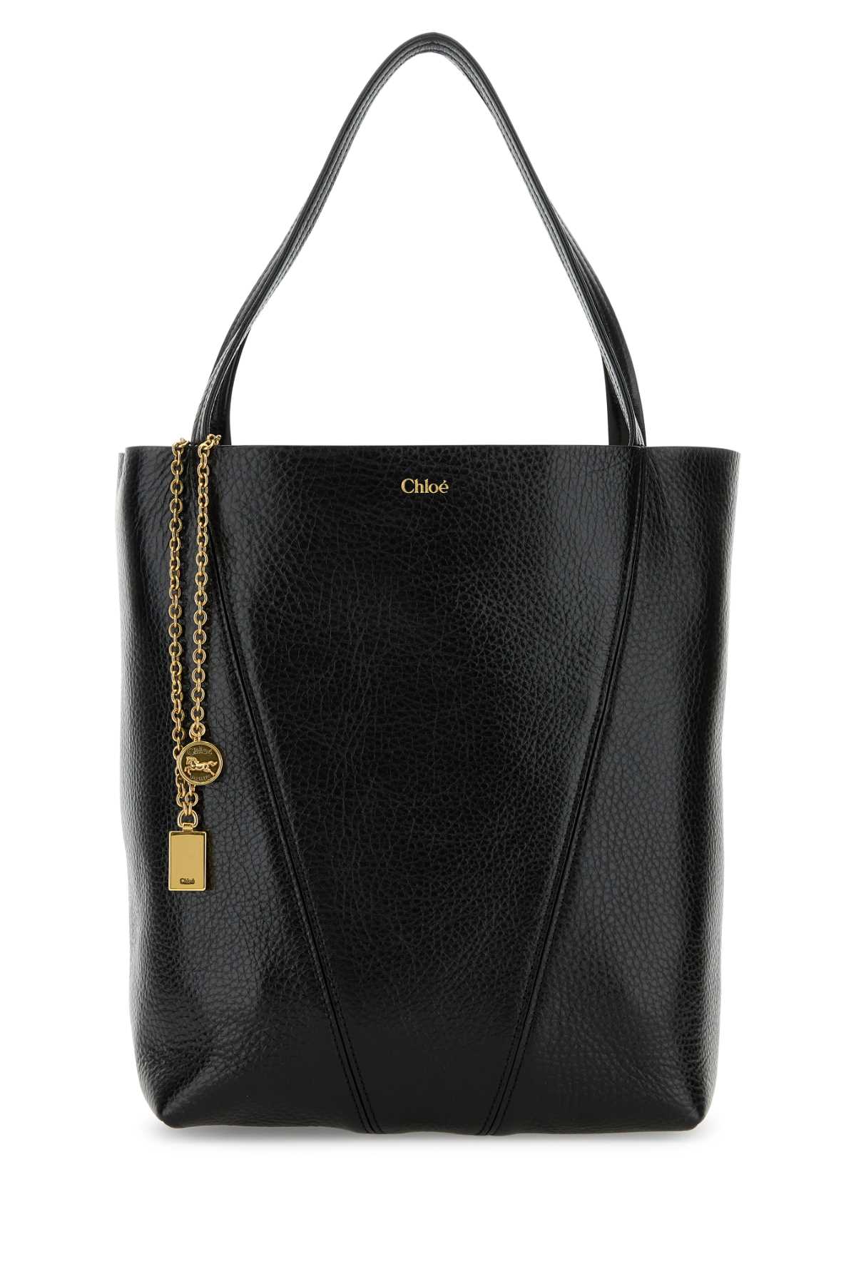Chloé Spin Shoulder Bag — Black