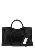 Bolso al hombro Balenciaga de piel de cordero — Negro