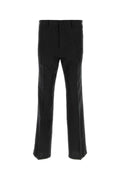 Prada Linen Trouser — Black
