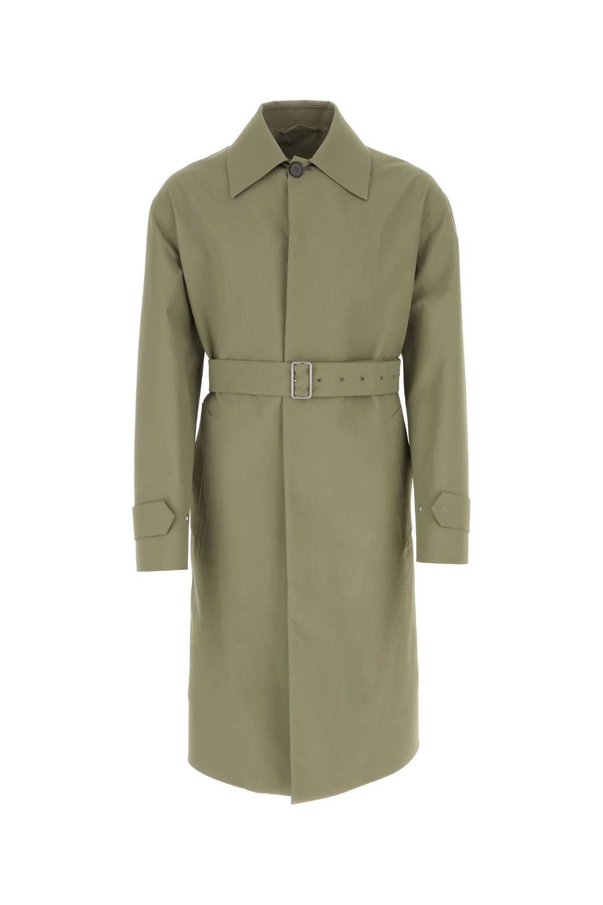 Jil Sander Impermeabile Trench Coat — Green