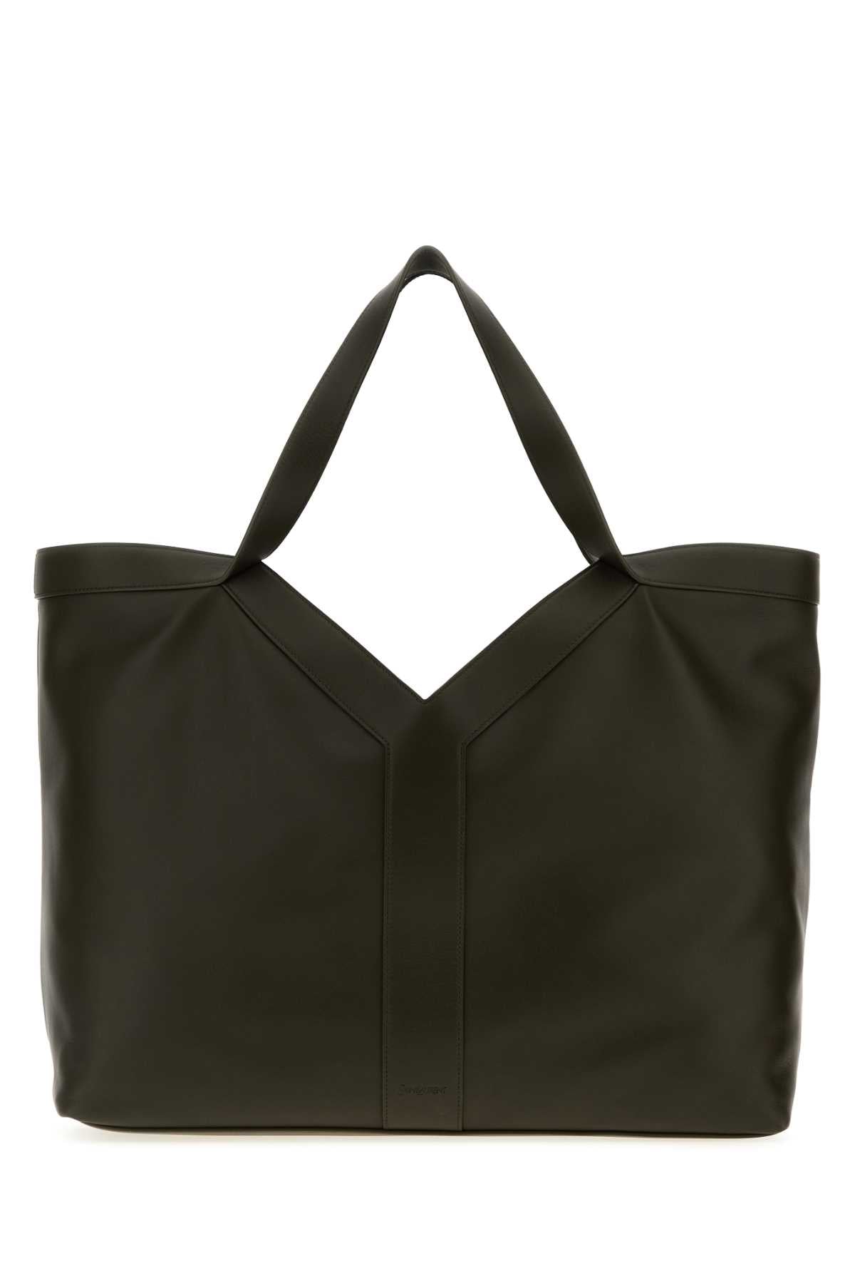 Saint Laurent BV Tote Y Giant Shoulder Bag — Brown