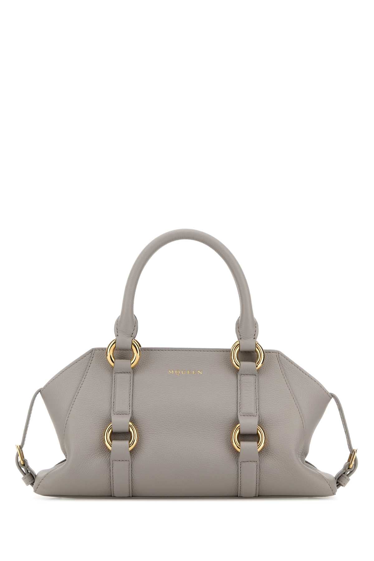Alexander McQueen Farringdon Small Shoulder Bag — Gray