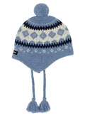 Miu Miu CAPPELLI Fair Isle Knit Beanie — Blue