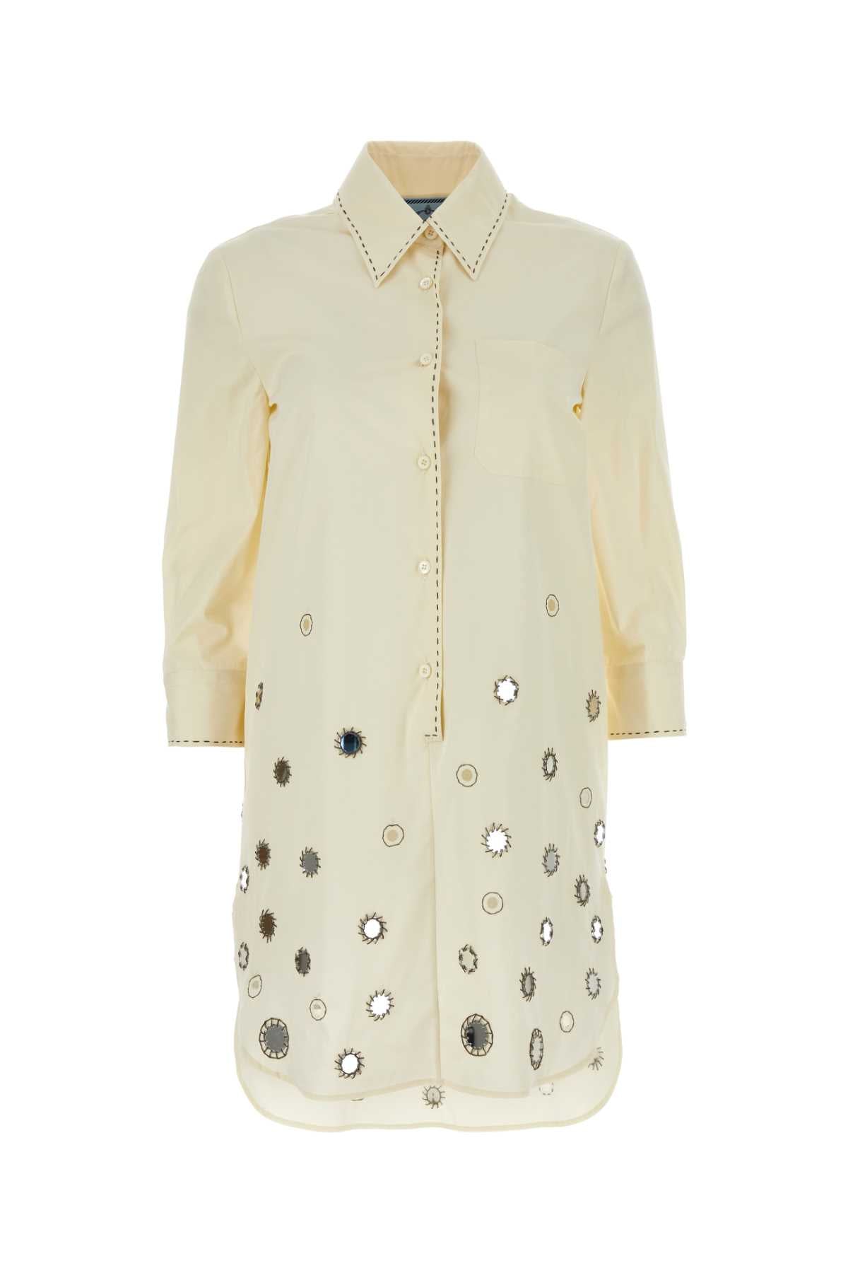 Prada Shirt Dress — Beige