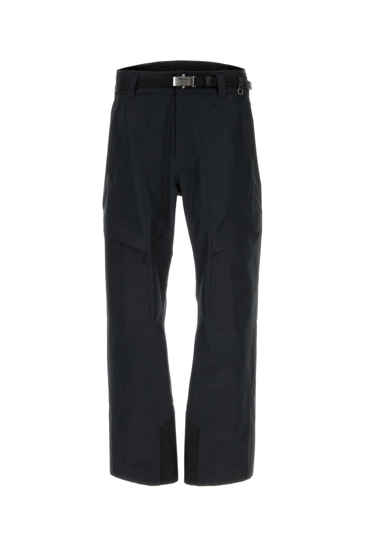 Prada Technical Polyester Trousers — Black