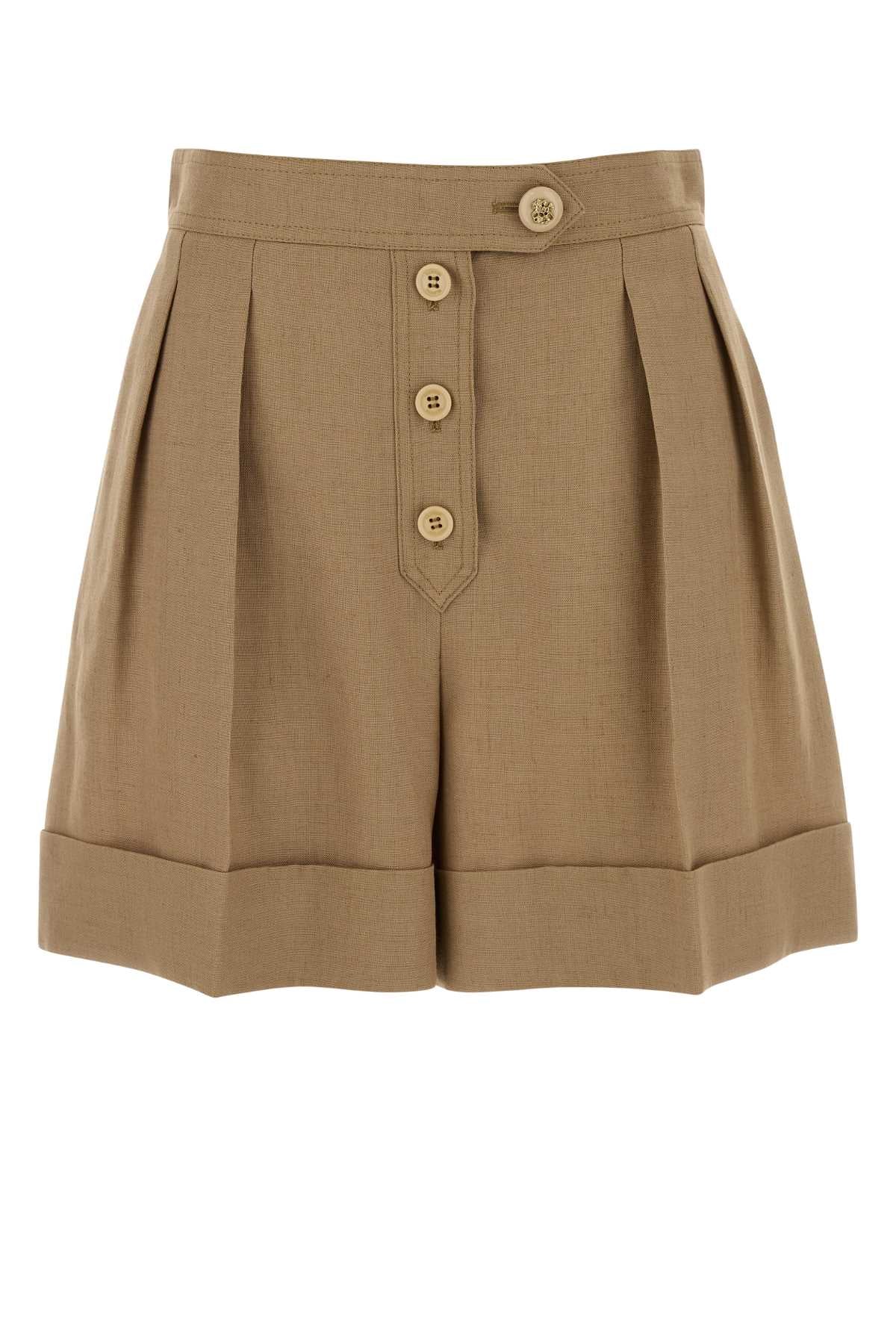 Valentino Garavani Solid Bermudas — Beige