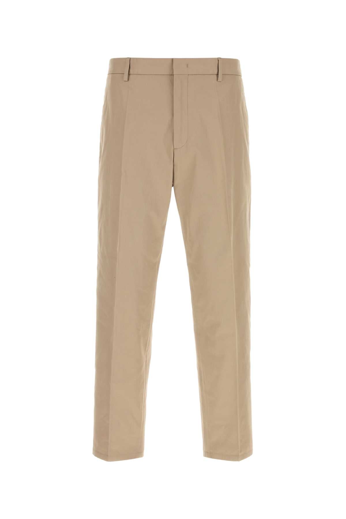 Jil Sander Cotton Trousers — Beige