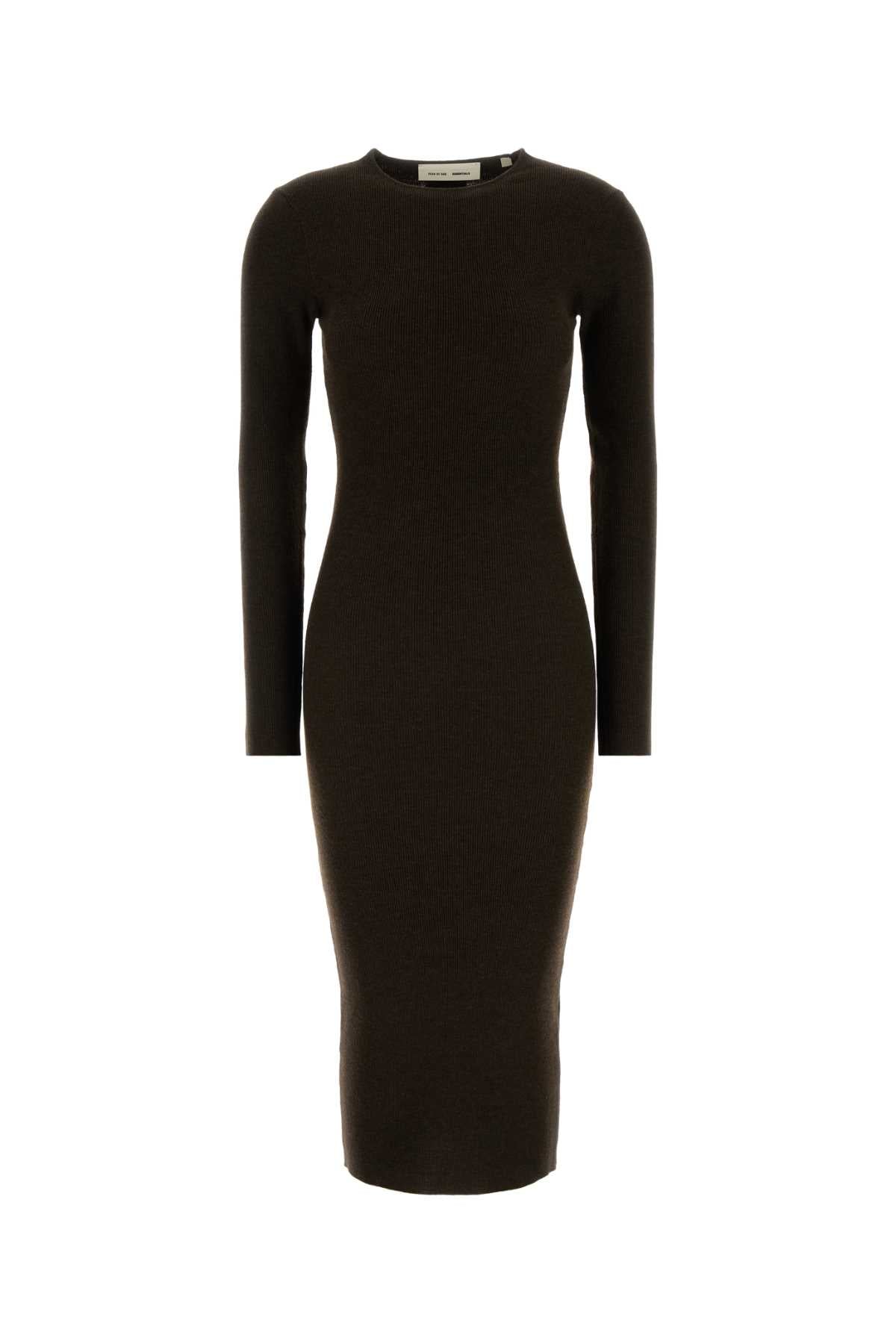 Fear Of God Essential Long Dress — Brown