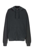 Maison Margiela Cotton Zip Hoodie Jacket — Charcoal