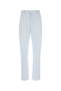 Bottega Veneta Viscose Twill Trousers — Blue