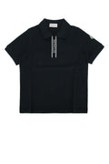 Moncler Jr Polo Polo — Black