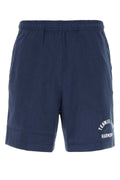 Harmony Cotton Bermuda Shorts — Navy