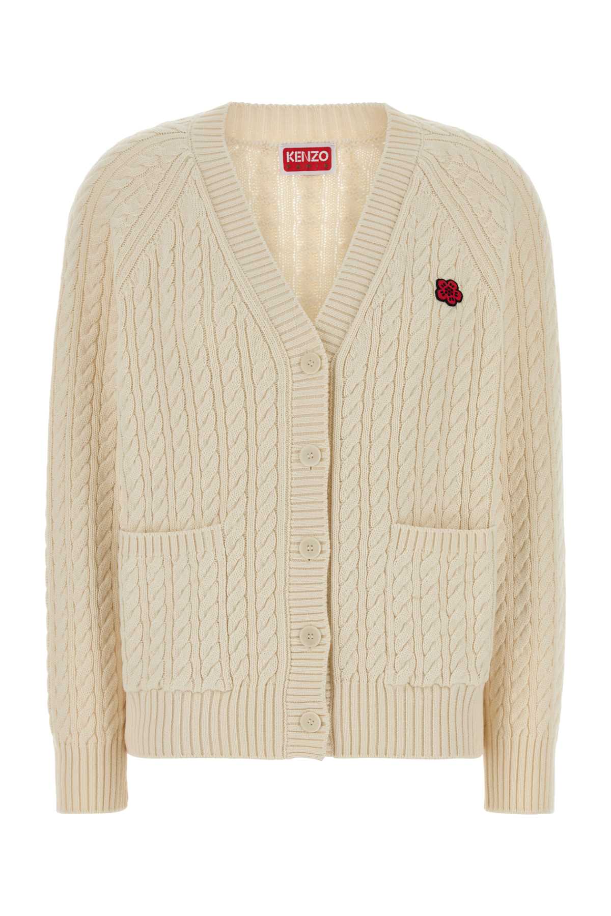 Kenzo Boke Flower Cardigan — Beige