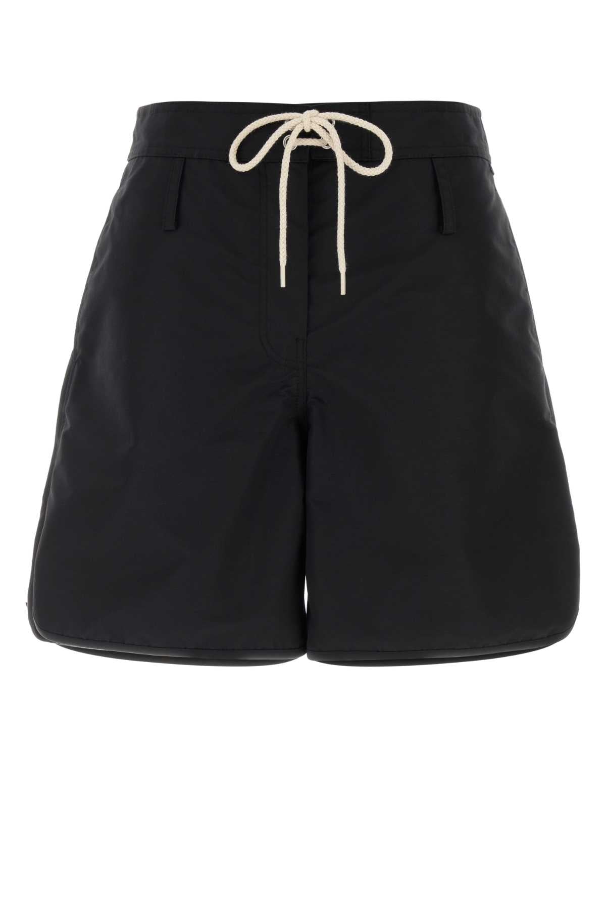 Prada Nylon Bermuda Shorts — Black