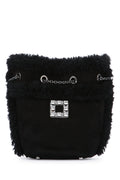 Roger Vivier Crystal-Embellished Quilted Backpack — Black