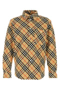 Burberry Checked Wool Flannel Shirt — Beige