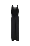 Balenciaga Lace-Trimmed Wool Blend Dress — Black