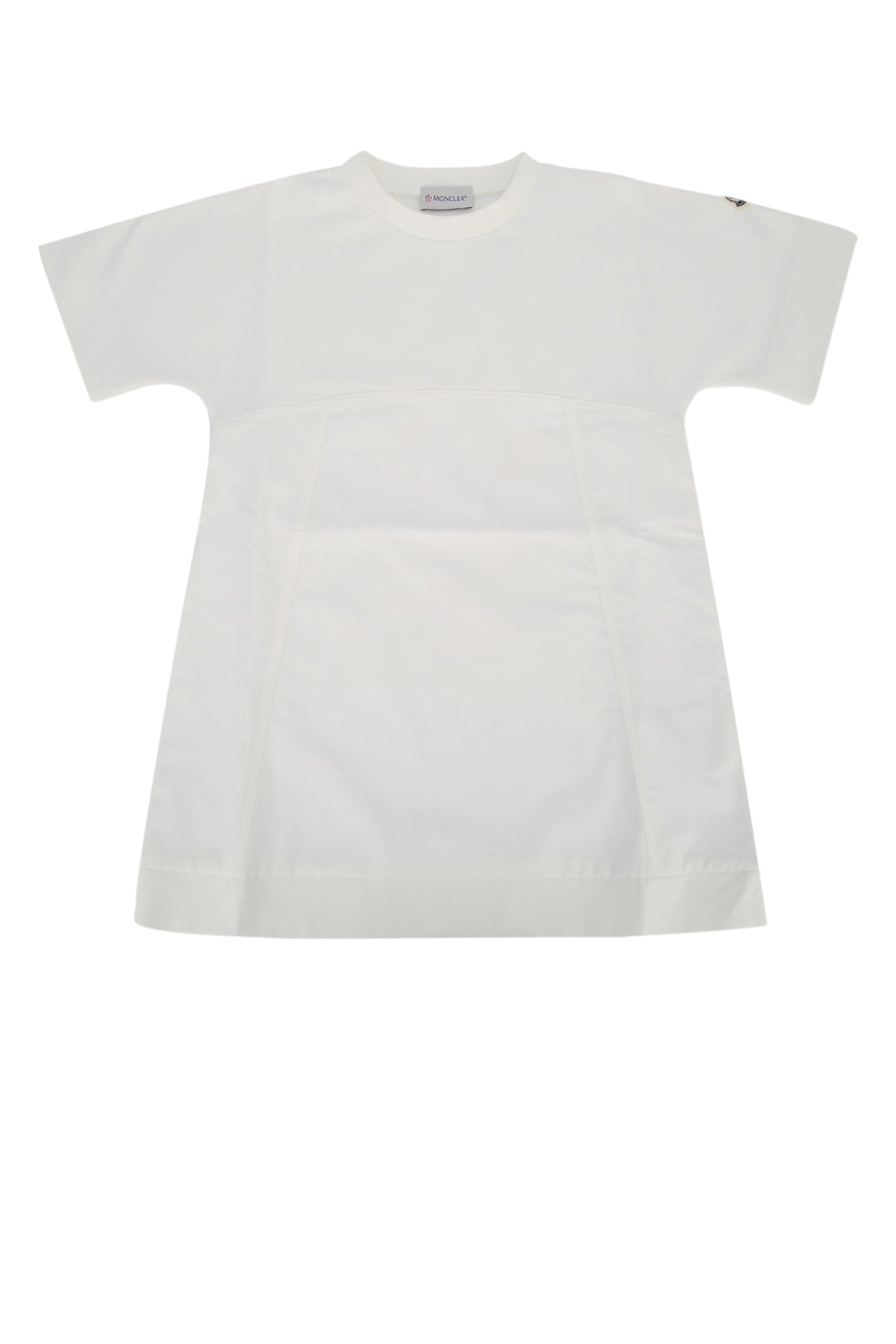 Moncler Jr Cotton Dress — White