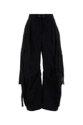 Dolce & Gabbana Drawstring Waist Cotton-Blend Cargo Pants — Black