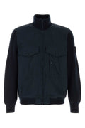 Stone Island Cotton Hybrid Jacket — Navy