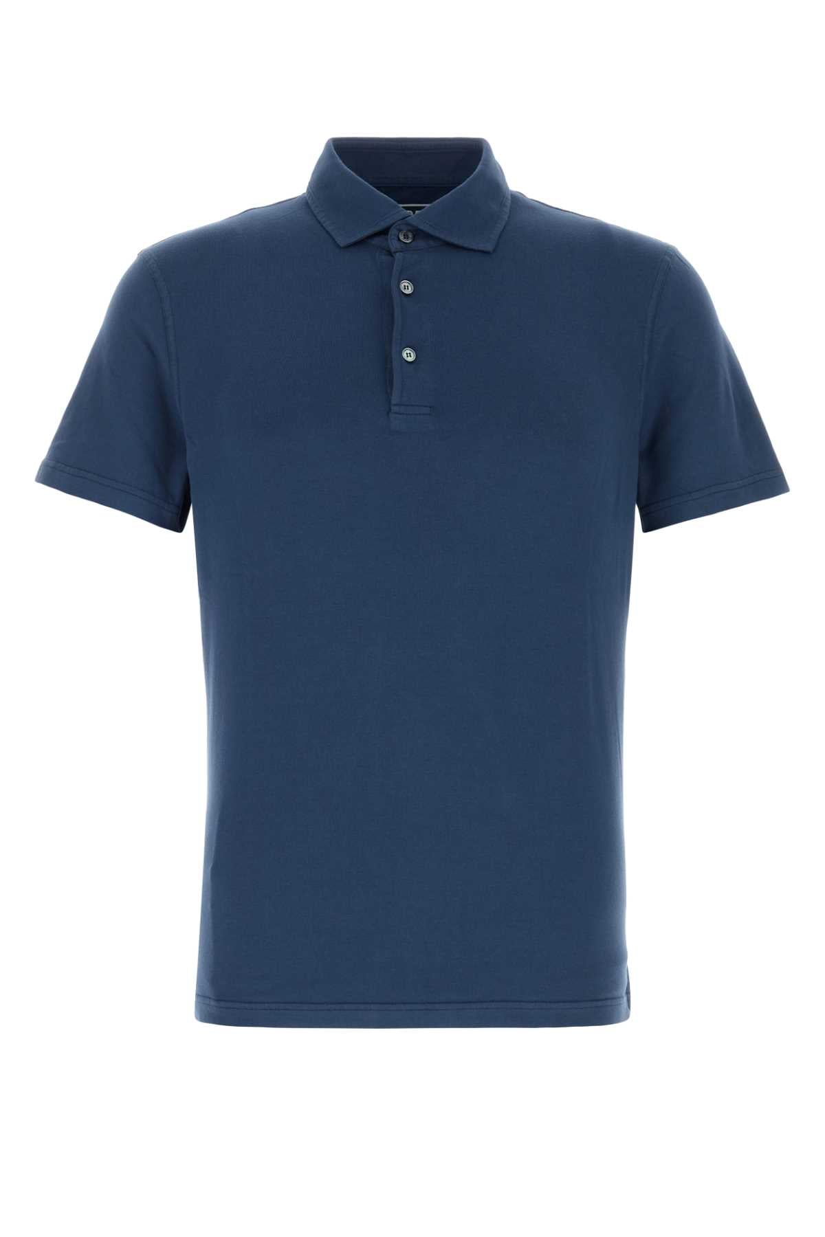 Fedeli Polo Shirt — Blue
