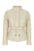 Michael By Michael Kors Belted Down Jacket — Beige