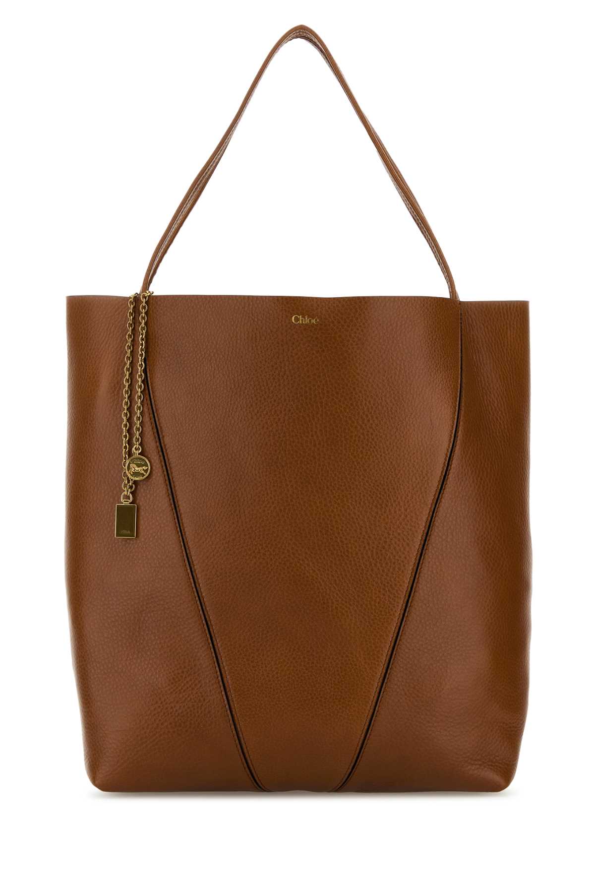 Chloé Spin Tote Bag — Brown