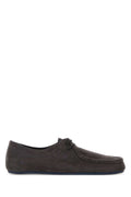 Jil Sander Suede Flat — Gray