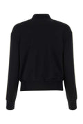 Palm Angels Striped Sleeve Sweatshirt — Black