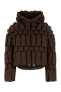Raxxy Quilted Down Down Jacket — Brown