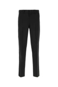 Prada Virgin Wool Blend Trousers — Black
