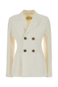 AMI Paris Breasted Blazer — White