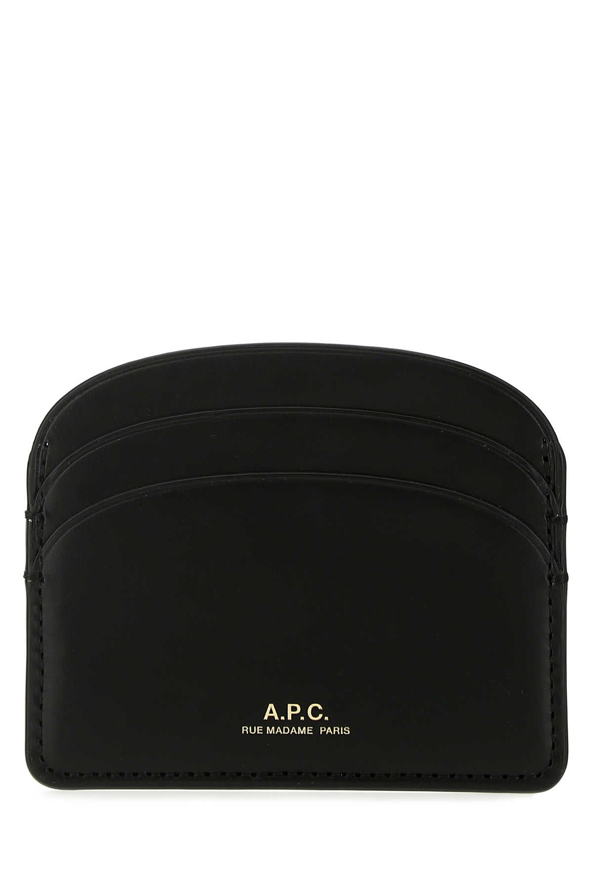 A.P.C. Leather Card Case — Black