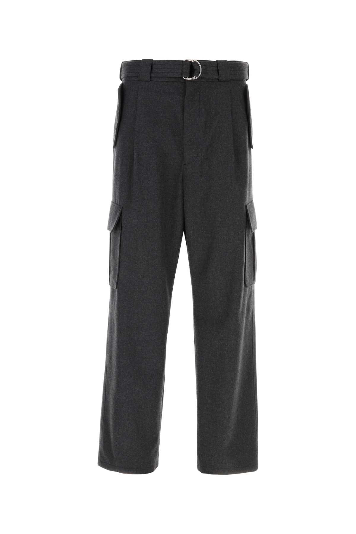 Prada Wool Cargo Cargo Pants — Gray