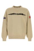 Golden Goose Deluxe Brand Skyline Graphic Cotton Sweatshirt — Beige