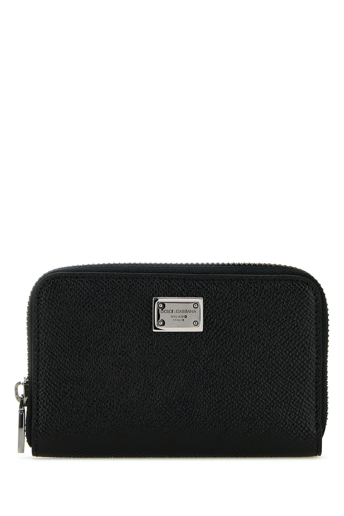 Dolce & Gabbana Textured Leather Wallet — Black