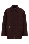 Prada Quilted Re-Nylon Jacket — Purple