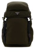 Prada Canvas Backpack — Green