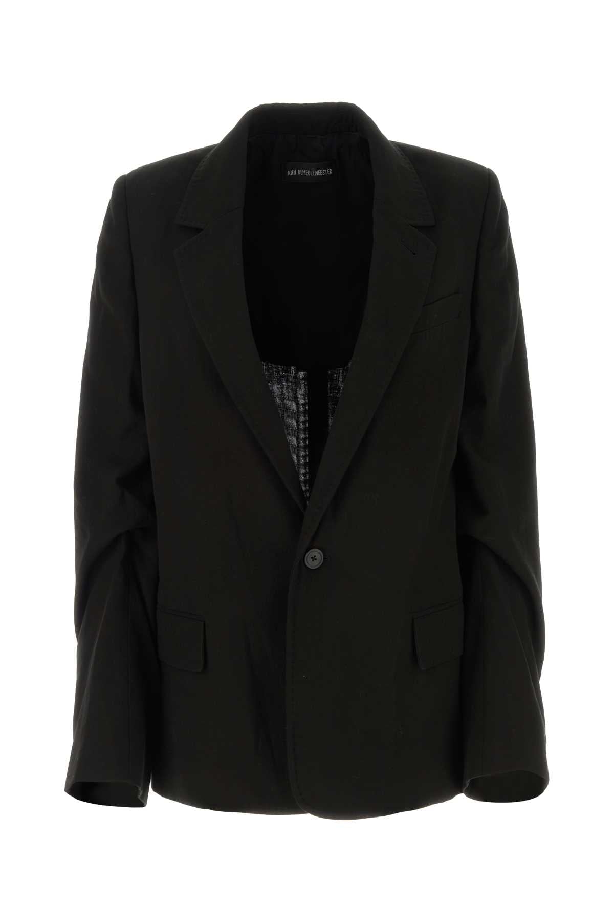 Ann Demeulemeester Renske Blazer — Black