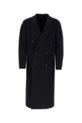 Fendi Wool-Nylon Blend Coat — Black