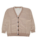 Fendi Kids Micro Cardigan — Beige